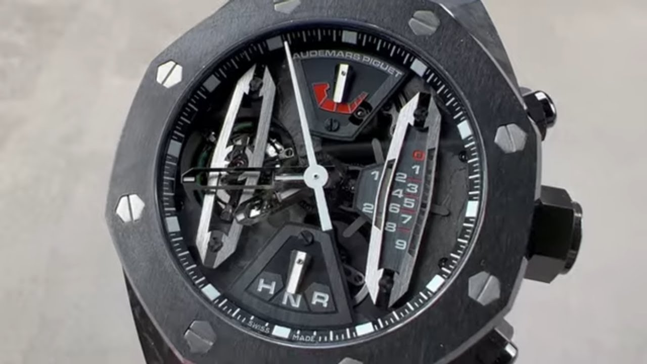 Audemars Piguet Royal Oak Concept Carbon Tourbillon Chronograph 26265FO.OO.D002CR.01 AP Watch Review