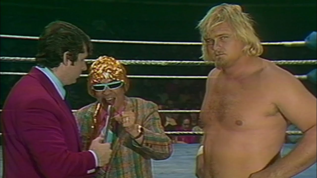 Bobby Duncum & Grand Wizard / Larry Zbyszko / Valiant Brothers & Lou Albano Albany promos - 11/17/74