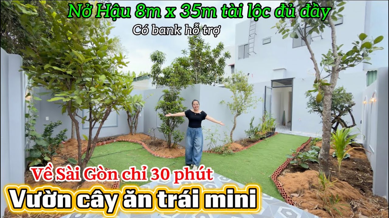 ✅ Cách Sài Gòn chỉ 30phút sở hữu ngay vườn cây ăn trái mini tại nhà, NỞ HẬU lên đến 8m pháp lý chuẩn