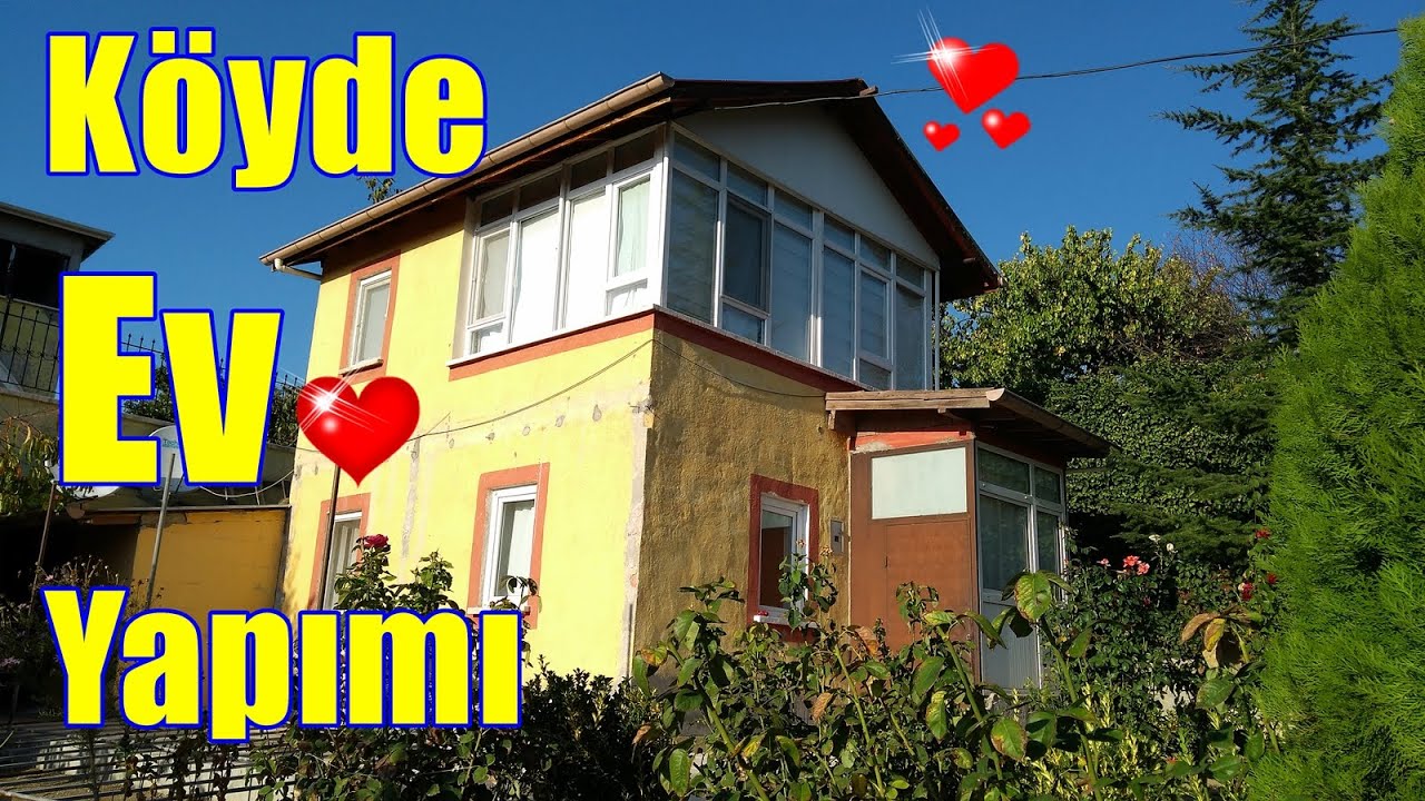 Belgesel ve Kiymetli Hatıra Bahçe İçinde Köy Evi Yapımı