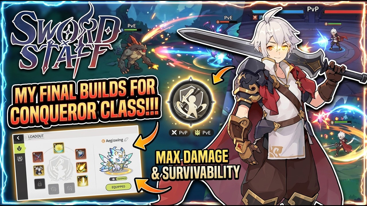 Sword x Staff &mdash; МОИ ИТОГОВЫЕ БИЛДЫ ДЛЯ КЛАССА &laquo;ЗАВОЕВАТЕЛЬ&raquo;