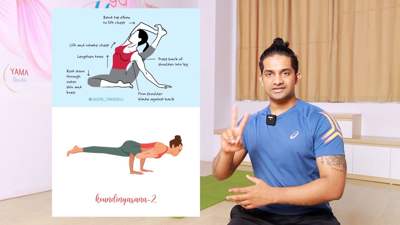 Day-9 How to Transit From Compass Pose to Eka Pada Koundinyasana II | Yograja