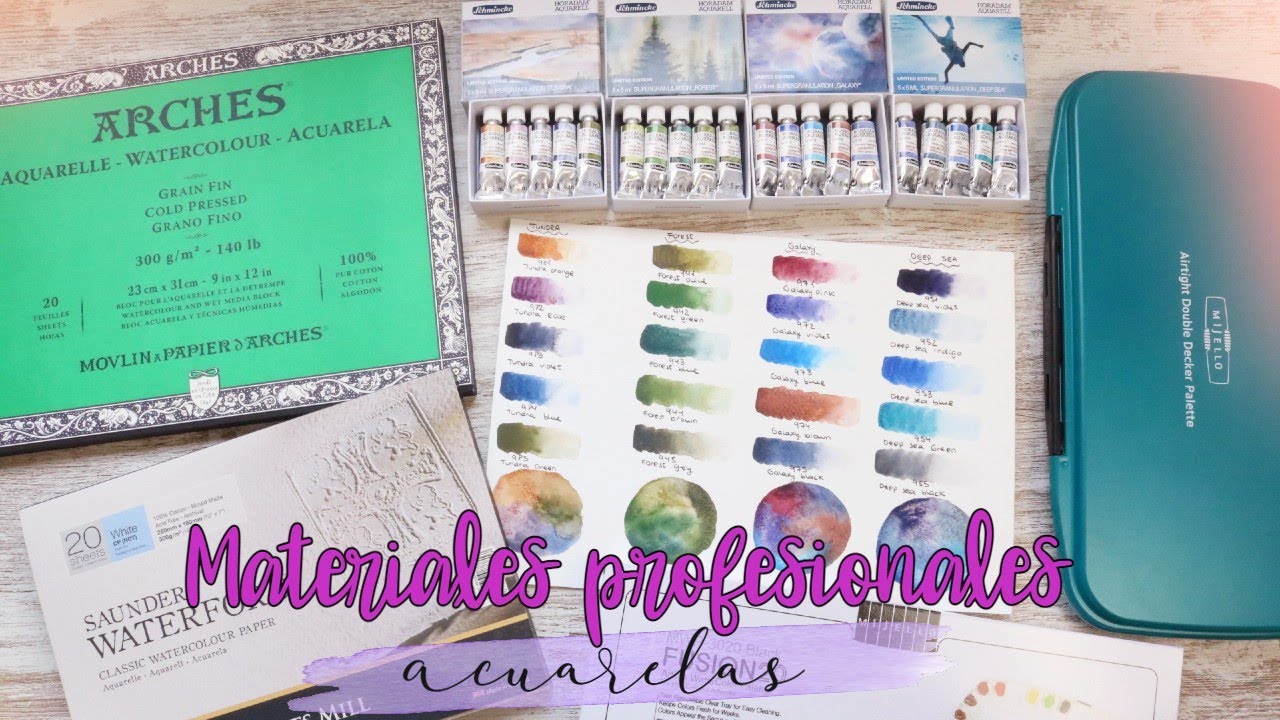 🎨ACUARELAS GRANULADAS DE SHMINCKE + UNBOXING  MATERIALES PROFESIONALES