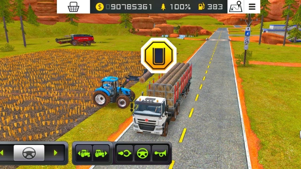 Fs 18 Forestry 🌲🌴 || Farming Simulator 18🌾How To Cut Tree 🌲🌳🌴 || Timelapse #fs16 #farmingsimulator