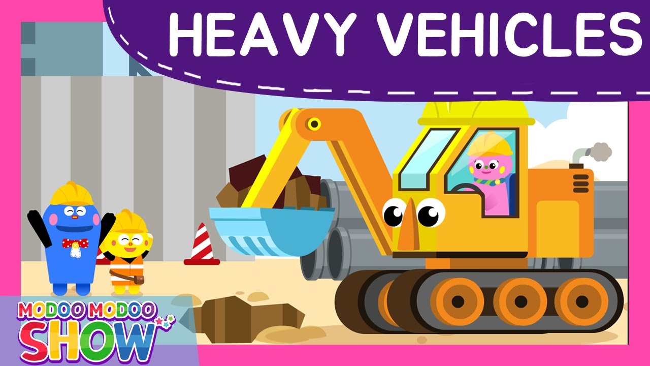 [모두모두쇼 Modoo Modoo Show] Heavy Vehicles Song | 중장비차송 | 중장비차송 영어버전 | 자동차 동요