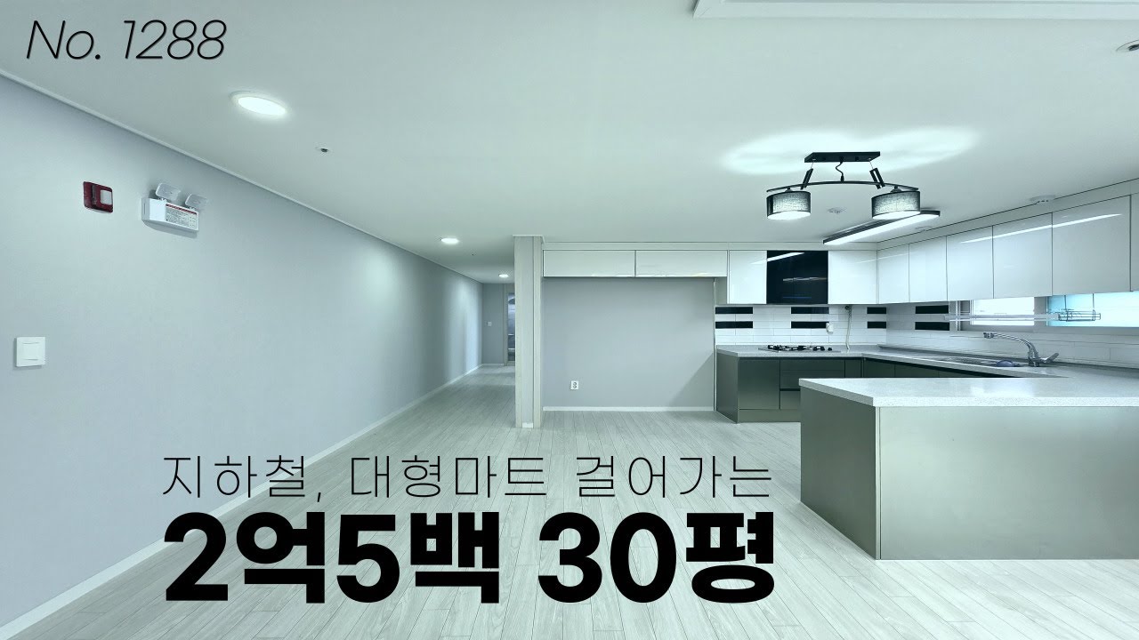 전액 대출 가능한 2억 극초반대 30평 3룸, 끝없는 복도가 인상적인 인천 신축 분양ㅣ인천신축아파텔ㅣ매물번호 1288번