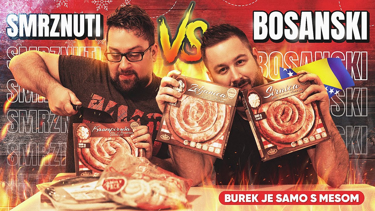 SMRZNUTI vs. BOSANSKI BUREK *valja li šta?!* (Kaufland, Konzum & Lidl) | BALKANAC KUHA
