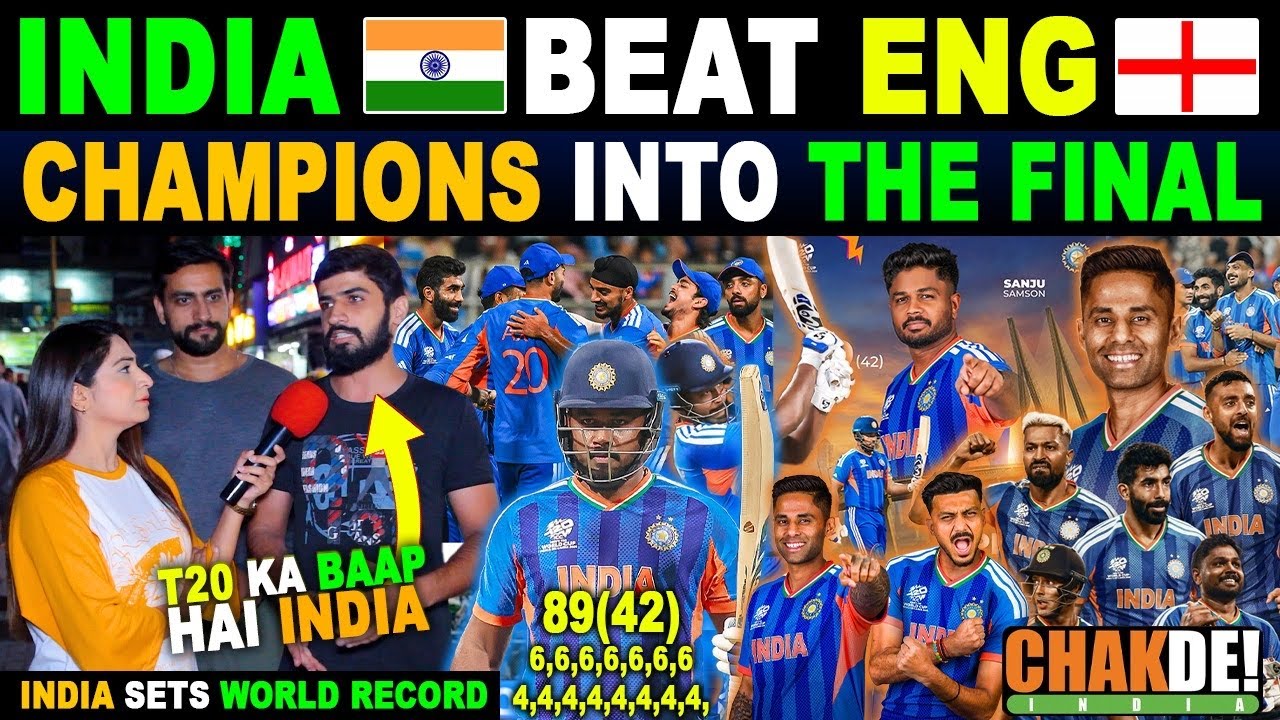 ENG🏴󠁧󠁢󠁥󠁮󠁧󠁿 246/7 IND🇮🇳 DESTORY ENG IN SEMI-FINAL | INDIA QUALIFY FOR FINAL | PAK PUBLIC REACTIONS