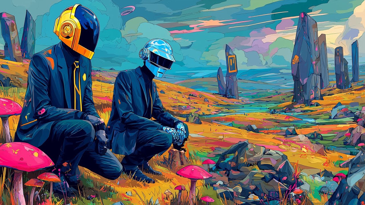 Daft Punk-Inspired "Silver Echo Bloom" 🚀🪐 | Synthwave, Chillwave, Nu Disco, Electronic