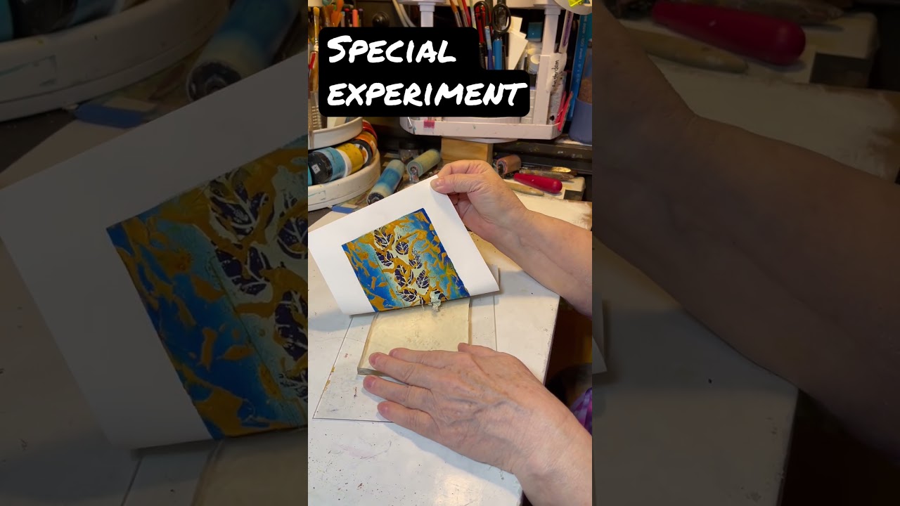 Gelli Printing Gel Plate Pull Special Experiment Flow Improver & GOLD ✨