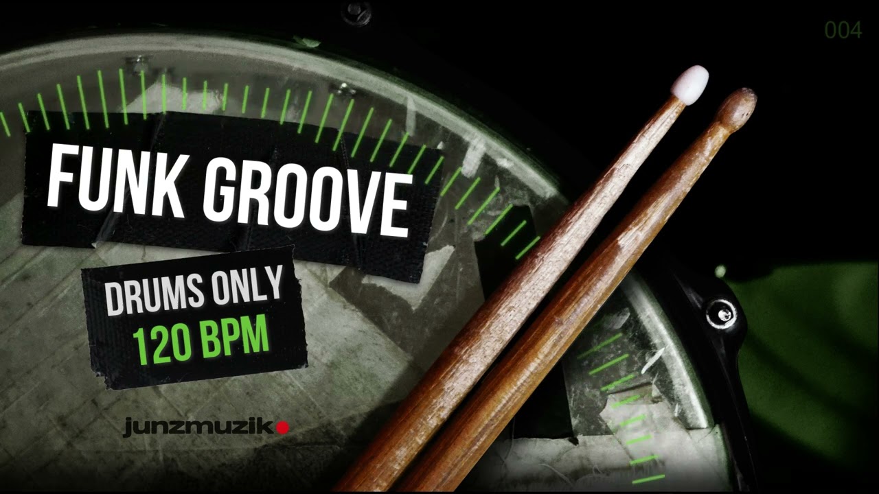 ★ FUNK DRUM GROOVE ★ 120 BPM  Drums only backing track. Drum Track #backingtrack