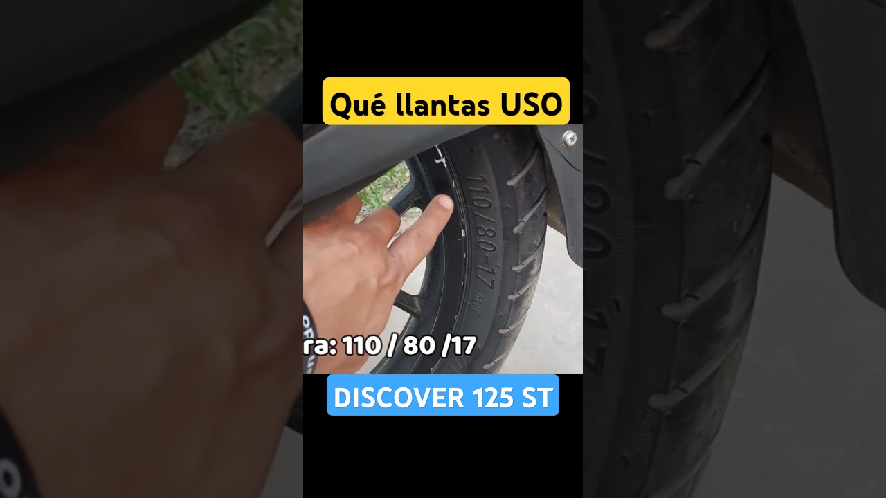 Qu&eacute; llantas uso para mi Discover 125 st #bajaj #motovlog