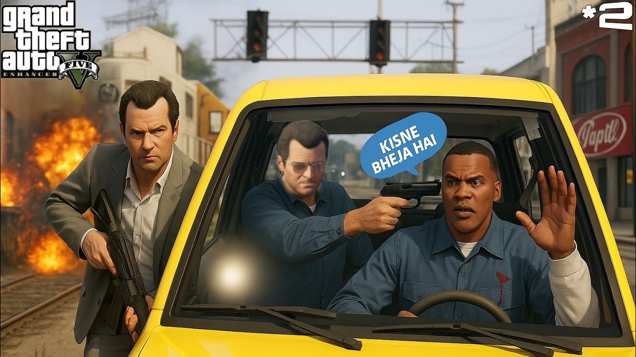 KYA MICHEAL FRANKLIN KO MAR DEGA 😱 ( 2 ) | GTA 5 ENHANCED 