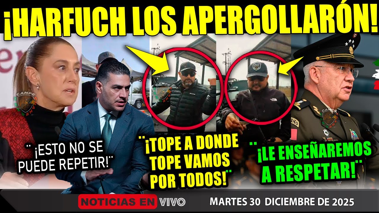 VALIERON M3RG4! HARFUCH LOS ACABA DE APERGOLLAR &iexcl;CLAUDIA SHEINBAUM DA LA ORDEN A LA MARINA ESTE DIA!