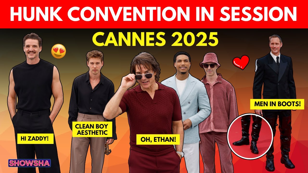 Pedro Pascal Tank Top, Alexander Skarsgård Fetish Boots, Tom Cruise's Burgundy Look At Cannes; N18G