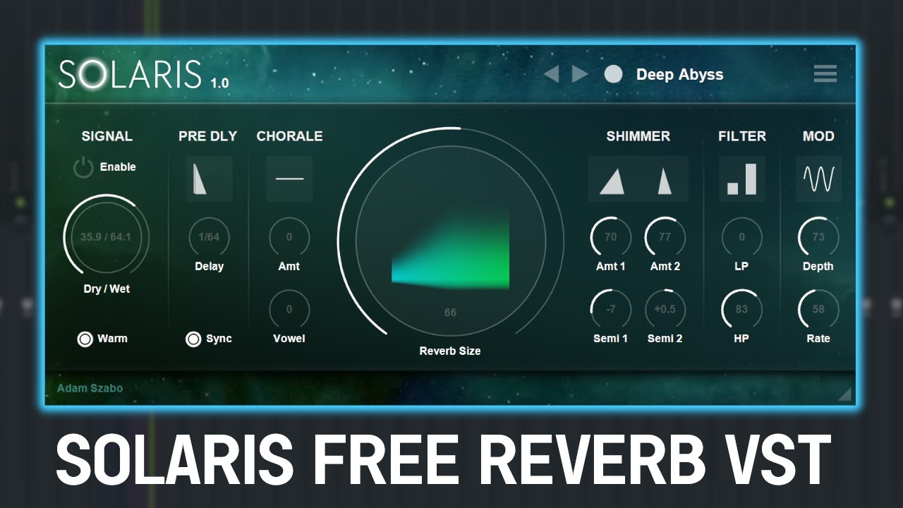 SOLARIS Free Reverb VST - My Top 5 EFX Presets for Vocal Recording