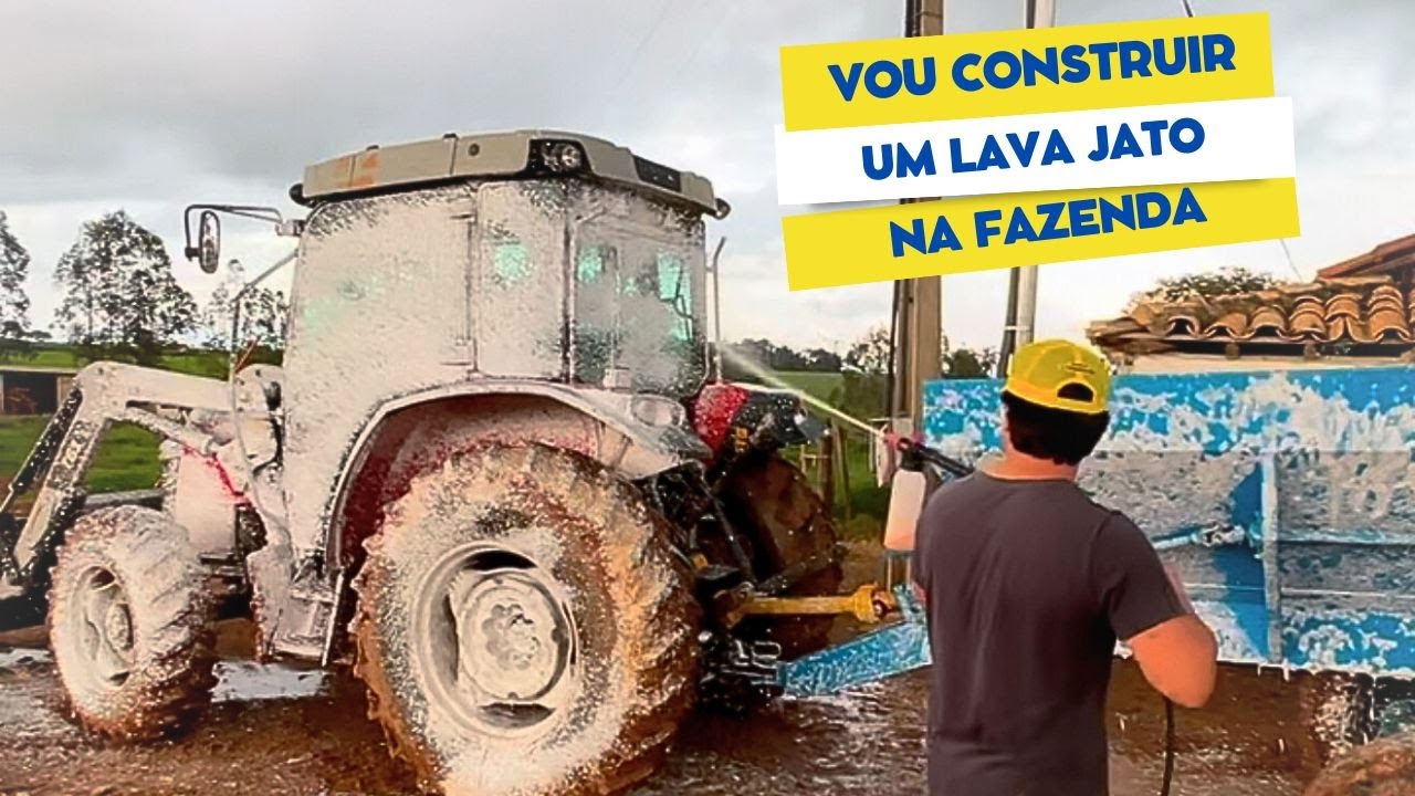 CONSTRUINDO UM LAVA JATO NA FAZENDA. VAMOS ORGANIZAR A FAZENDA TODA AGORA.