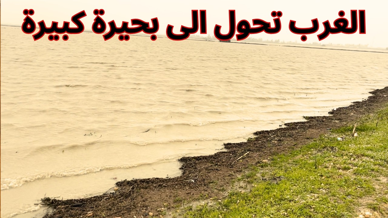 منطقة الغرب تحولت الى بحيرة كبيرة
