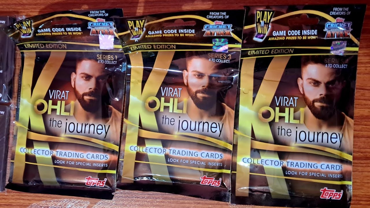 VIRAT KOHLI - The Journey by Topps India 🎉 | Exclusive Cricket Attax Unboxing 🔥