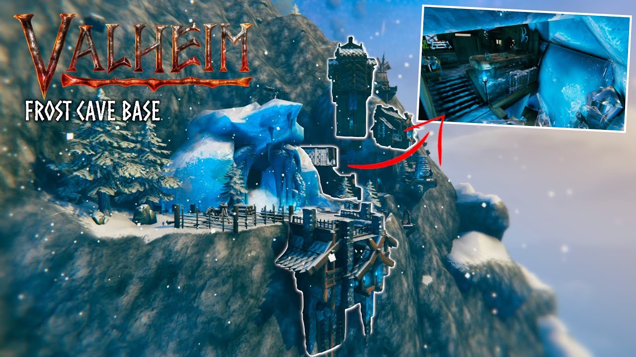 I Built a Base Inside the Rarest Caves in Valheim ("Icy" Frost Cave)