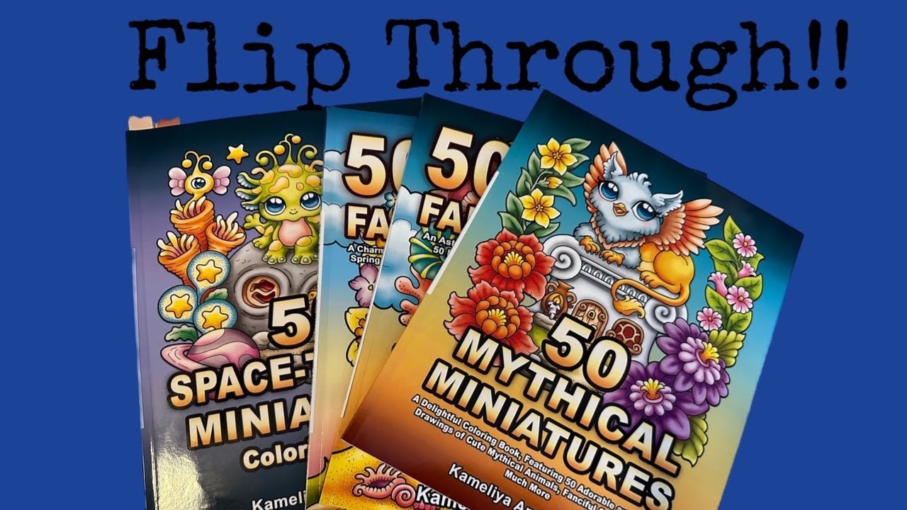 Coloring Book Flip Throughs: 4 New to Me Kameliya Angelkova Coloring Books