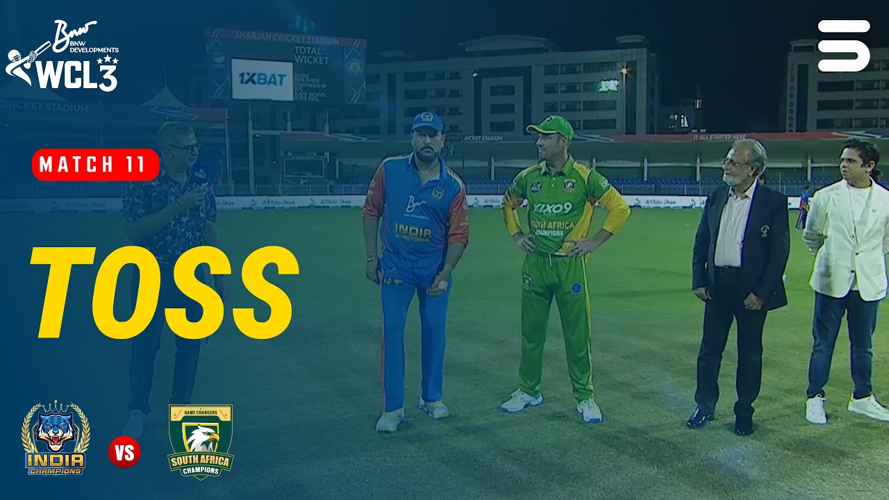 Toss | India Champions vs South Africa Champions | Match 11 | WCL 2026 | M9O1H