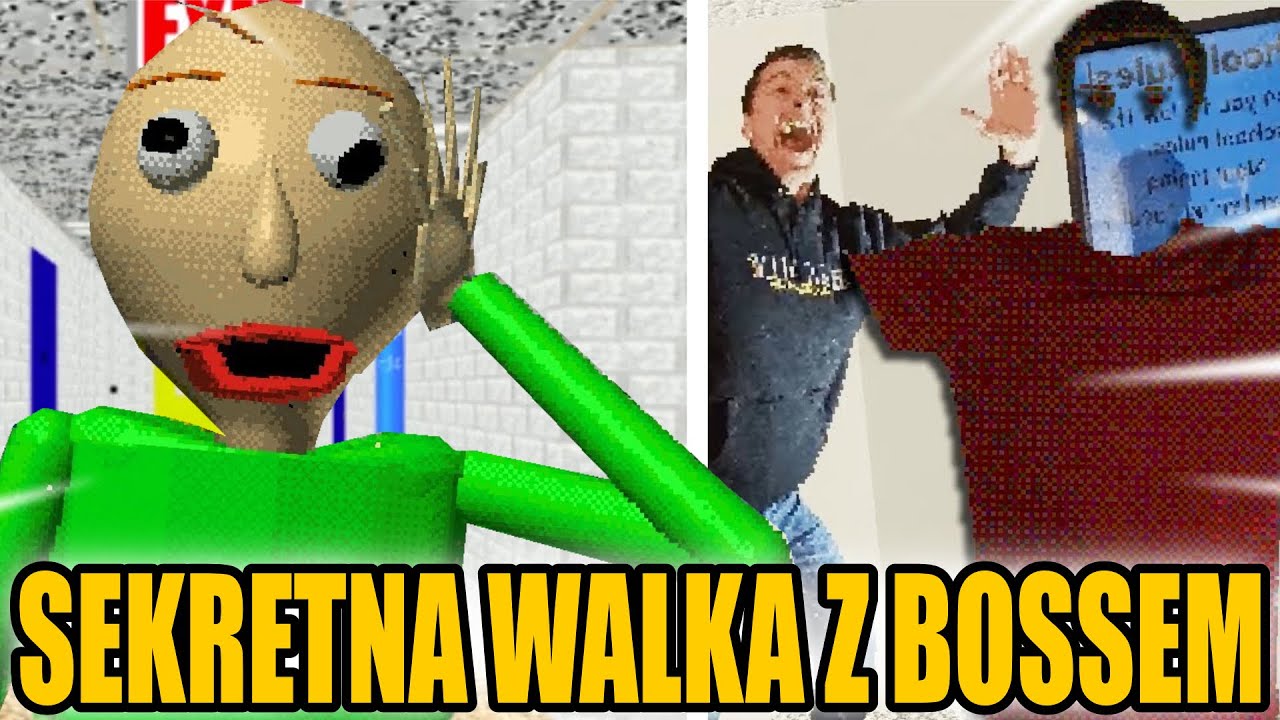 SEKRETNA WALKA Z BOSEM W BALDI! *był dziwny* 😯 Baldi's Basics Remastered
