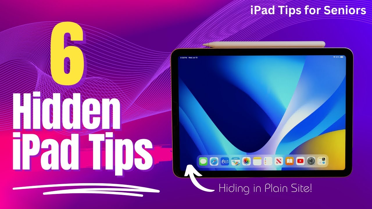 Советы по использованию iPad для пожилых людей: 6 скрытых советов по использованию iPad!