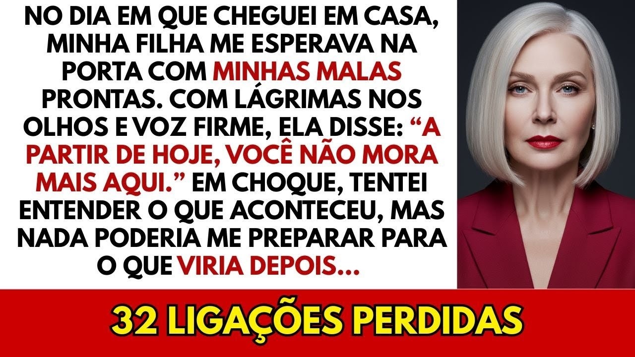 Minha filha pegou minhas malas e disse: 