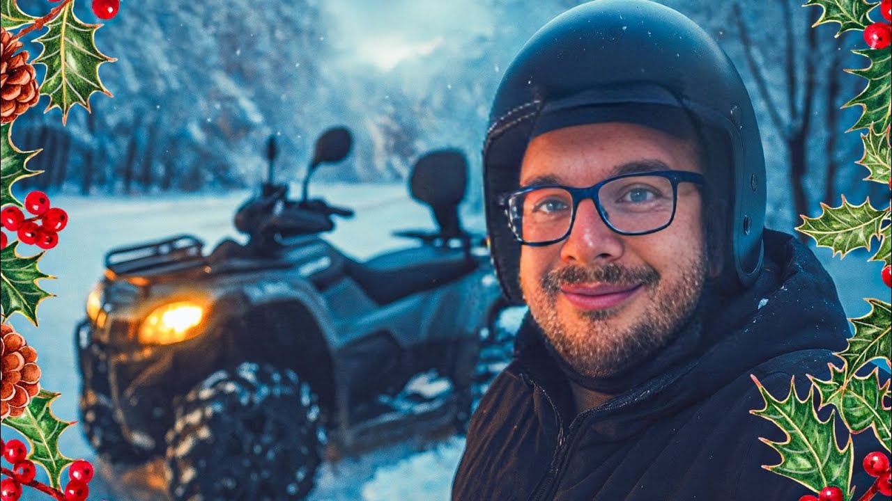 SEOSKI VLOGMAS #2 - VOŽNJA KVADOM PO SNIJEGU I GRUDVANJE! /w Điđi, Miđi ❄️☃️