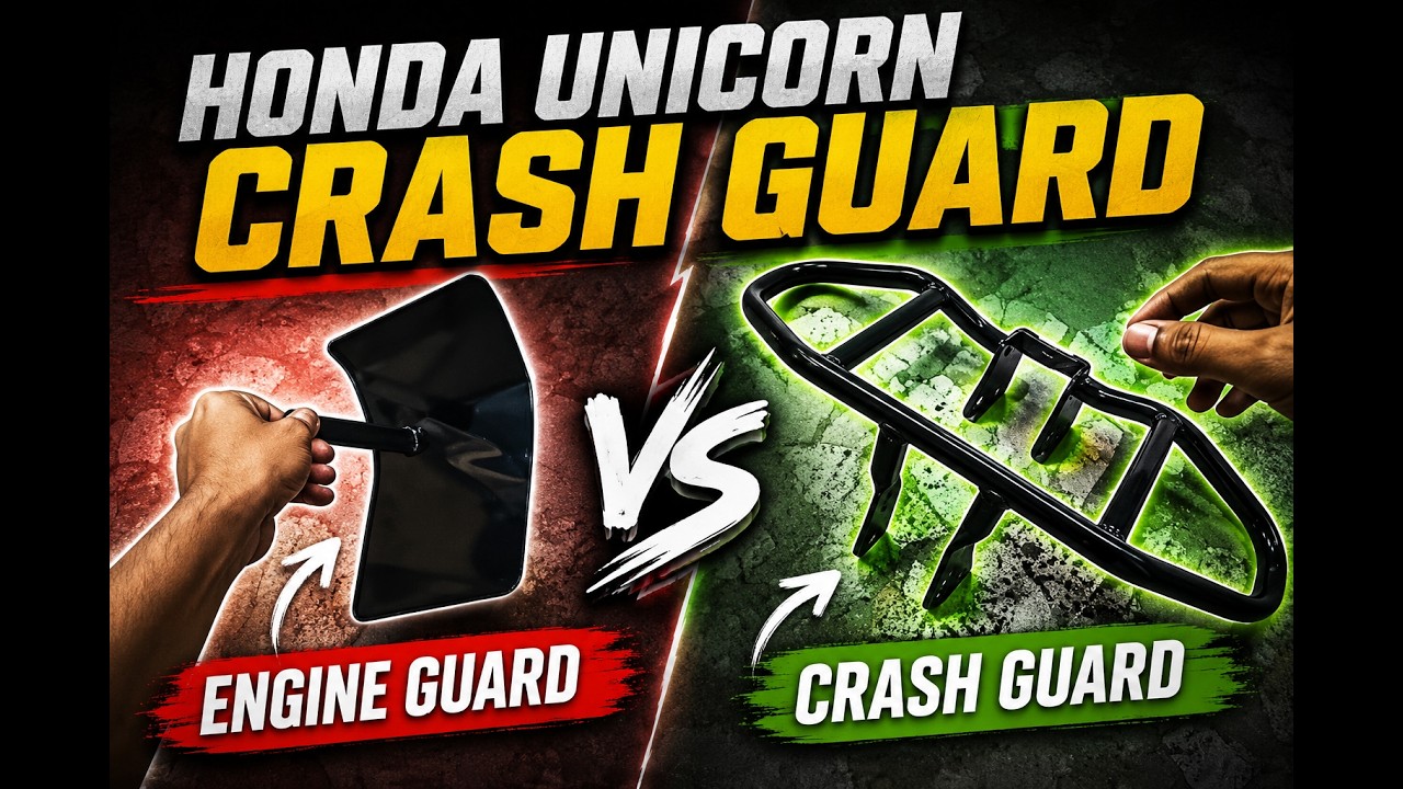 Honda Unicorn BS6 Crash Guard and Engine Guard Installation 2023 | Unicorn 160 BS6 2023 #honda