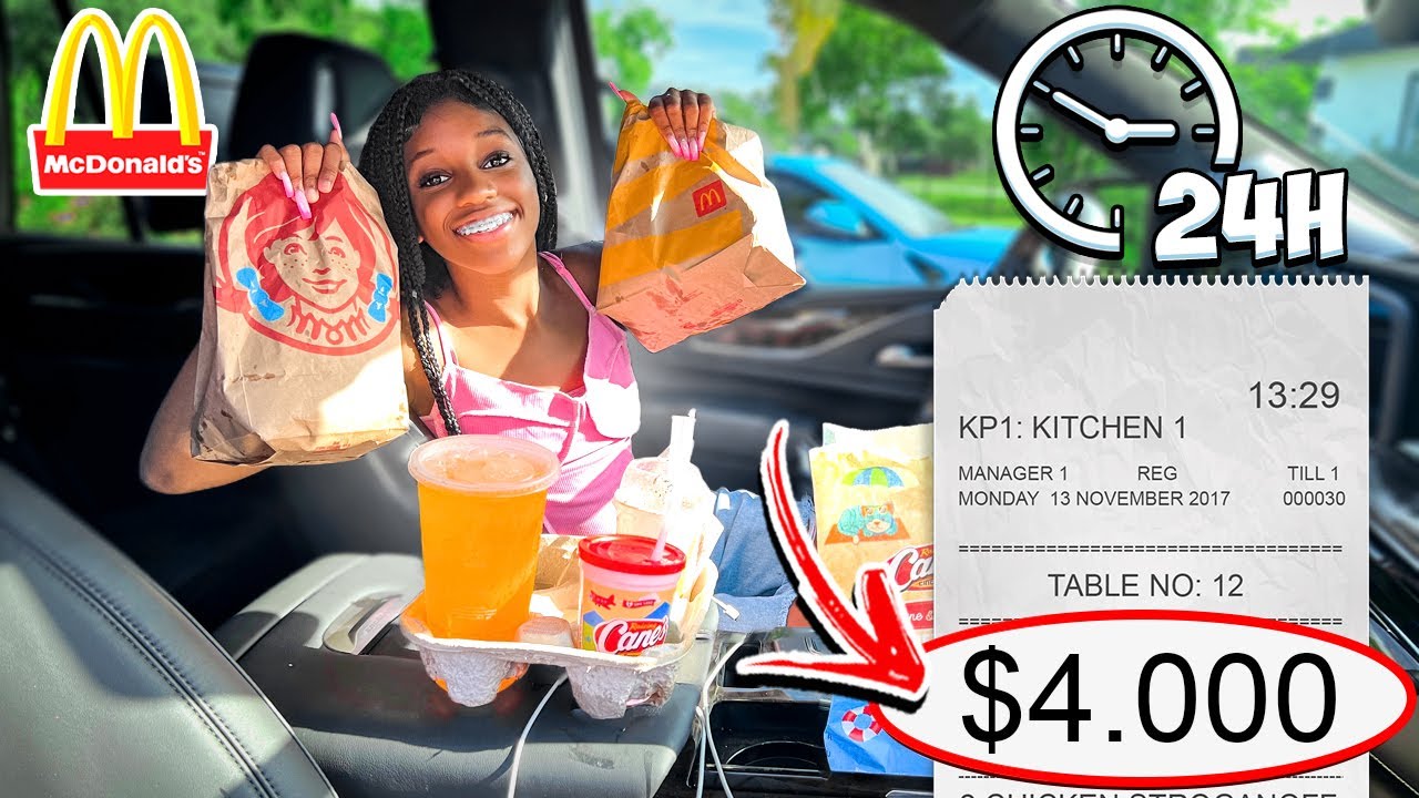 LETTING THE PERSON IN FRONT OF US DECIDE WHAT WE EAT FOR 24 HOURS!!!