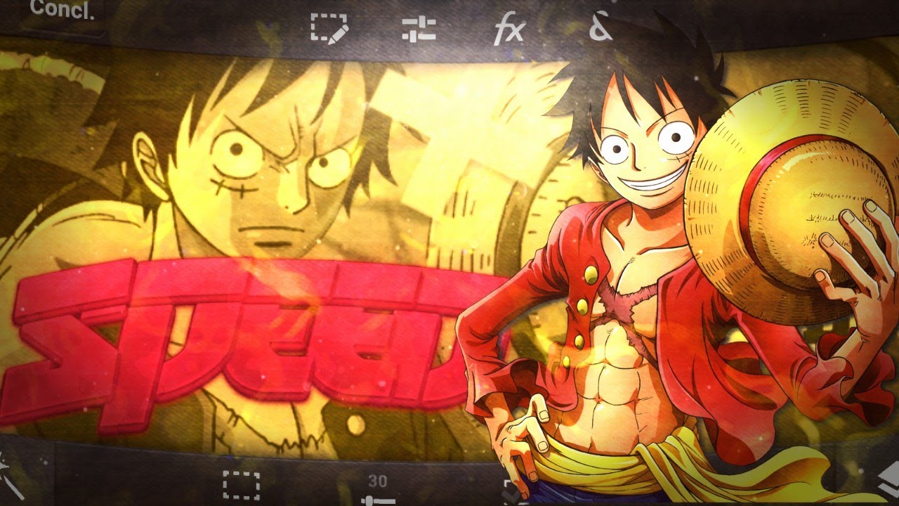 Speed Art | Banner/Anime:@ Luffy Edits |[Luffy]