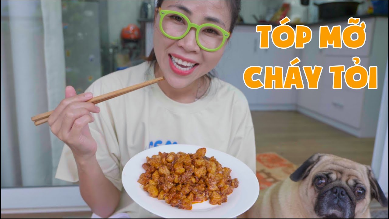 Làm Món Tóp Mỡ Chiên Tỏi Ớt 🌶