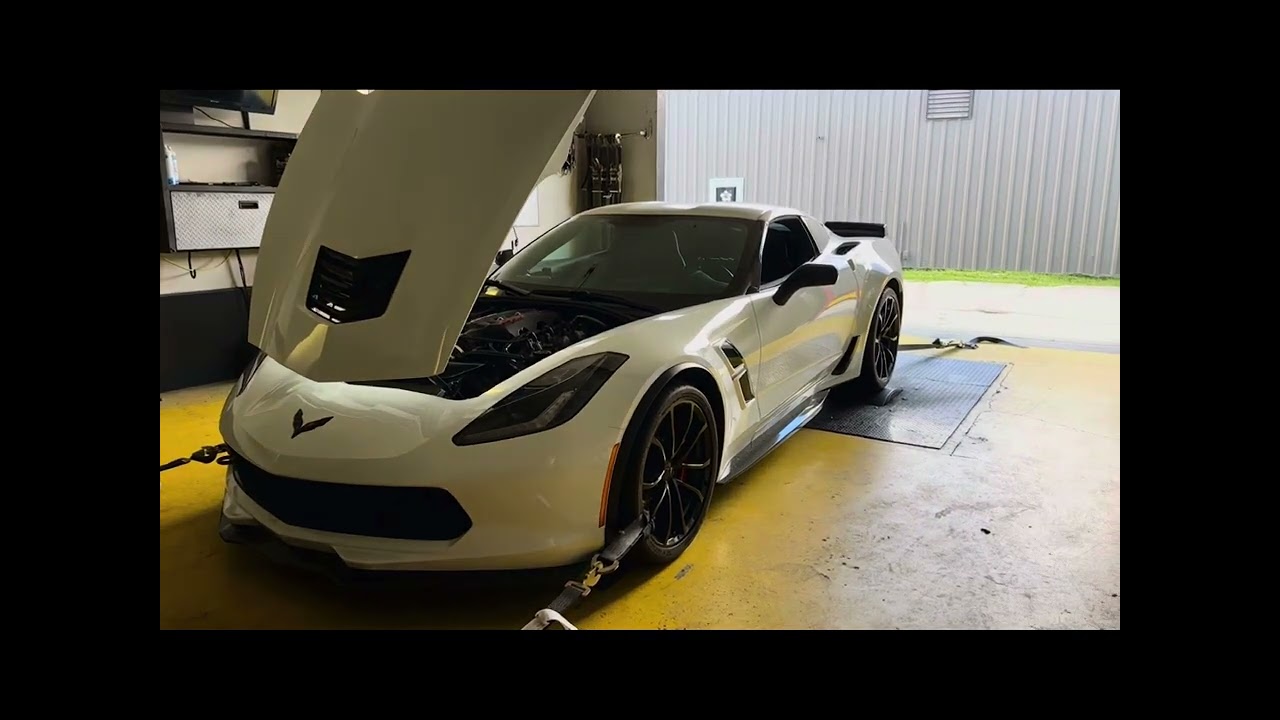 Cammed LT1 C7 Grandsport Corvette On The Dyno - Ported Heads Intake Headers #carswithoutlimits 