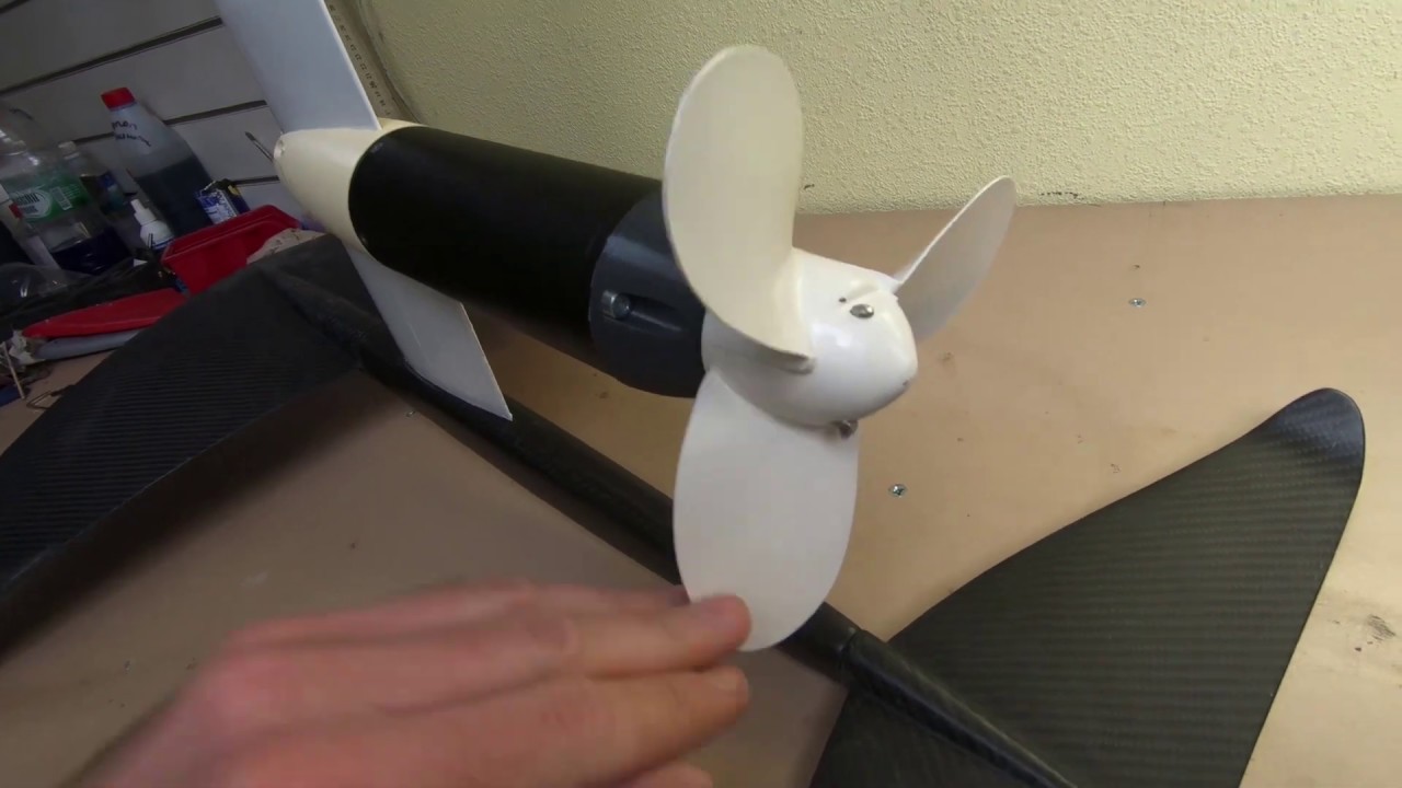 сборка гидрофоила с мотором