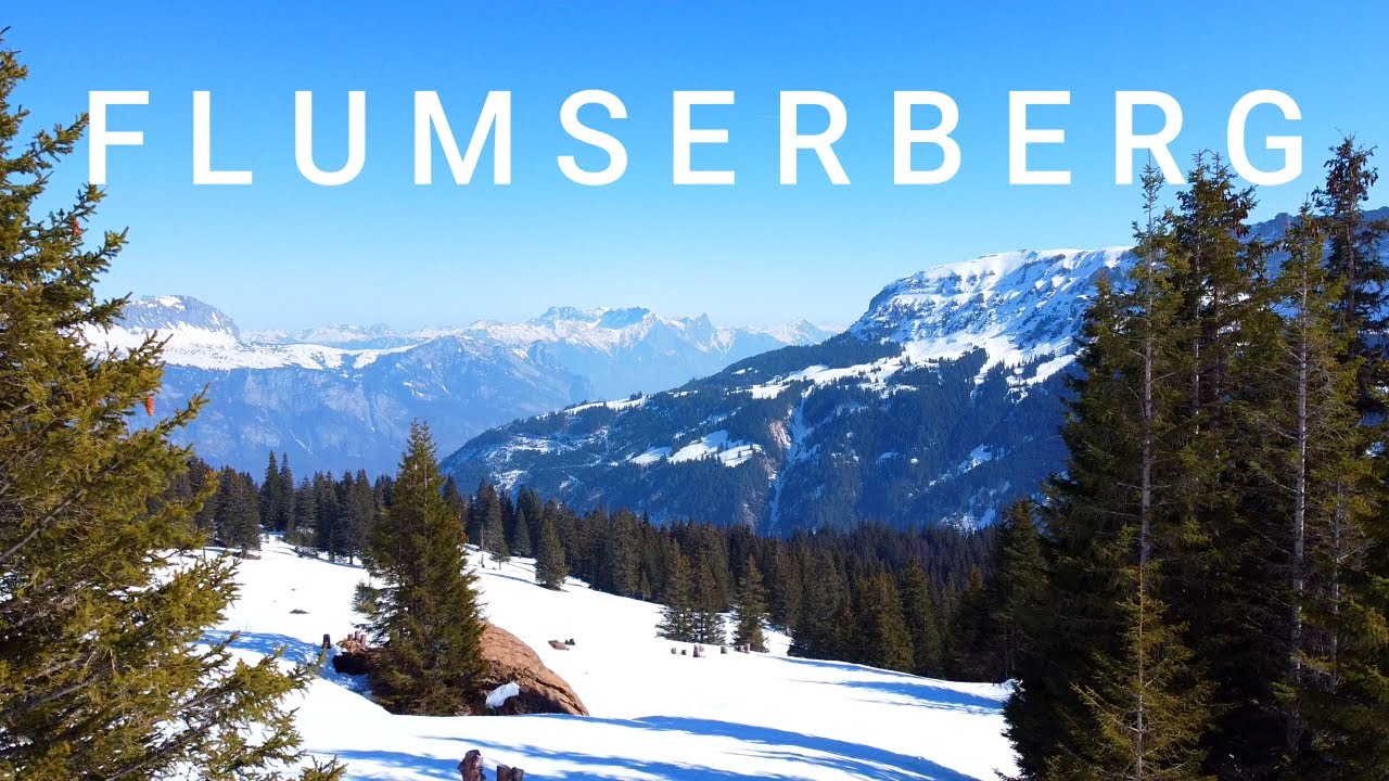 Winterwandern am Flumserberg, Kanton St.Gallen, Schweiz