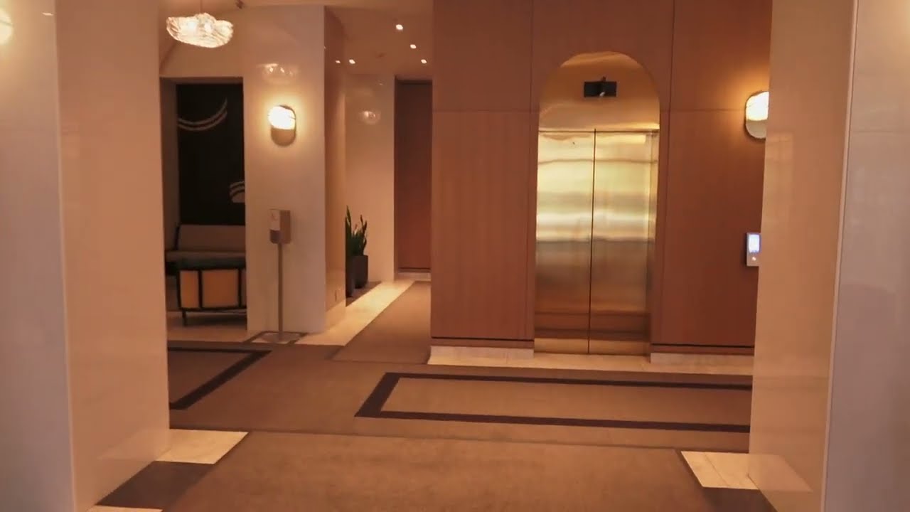 Compass 360 & New Cabs! - Otis Elevonic 411M Elevators at Marriott Chateau Champlain, Montreal, QC