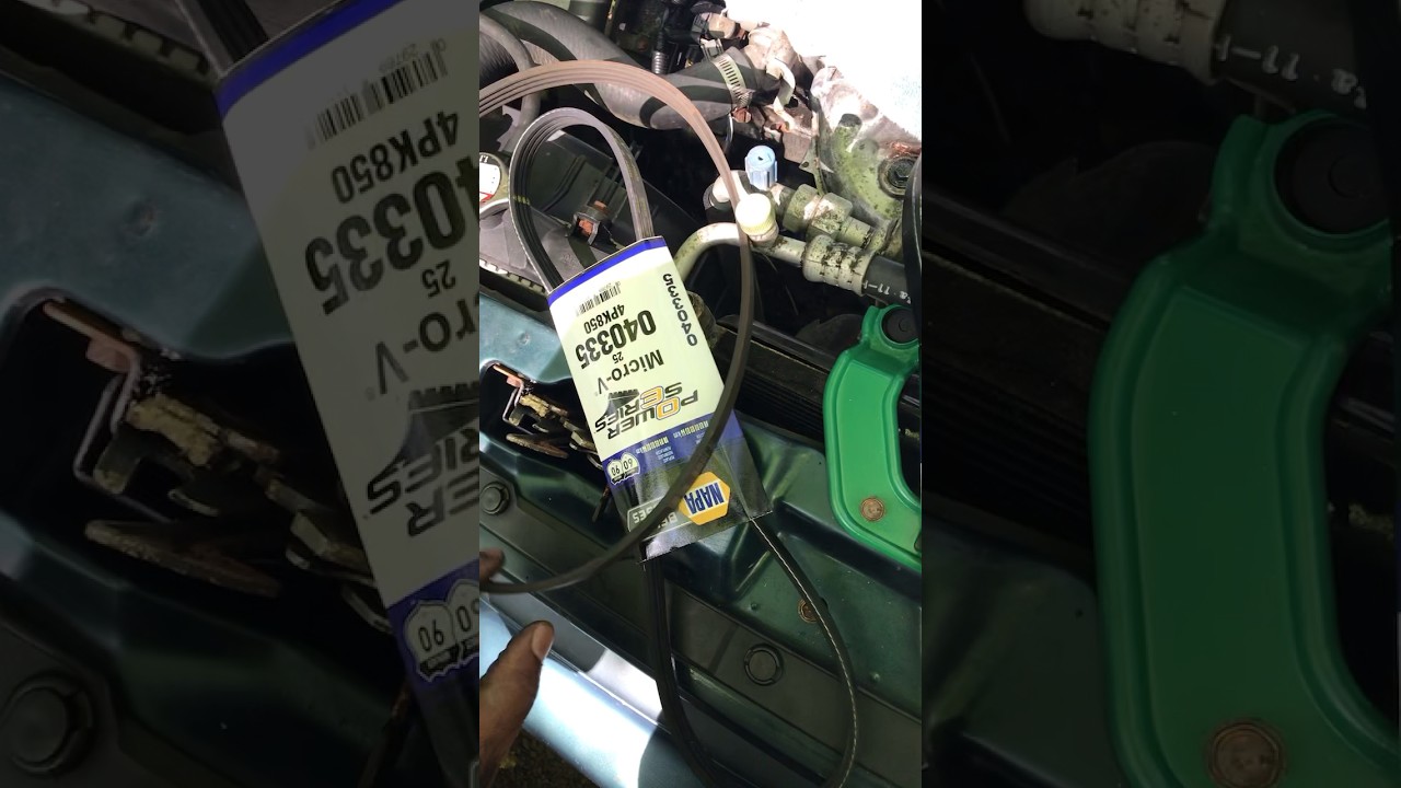 Fast Honda belts replacement@Honda #honda #civic #restoration