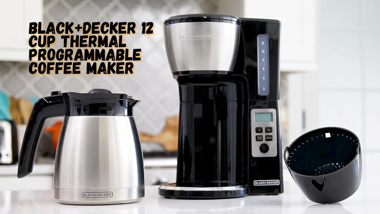 Black Decker 12 Cup Thermal Programmable Coffee Maker | Best Coffee Maker | Coffeemaker