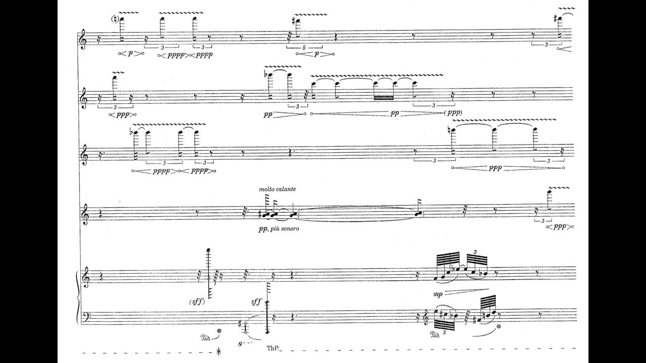 Salvatore Sciarrino - Raffigurar Narciso al fonte (1984)