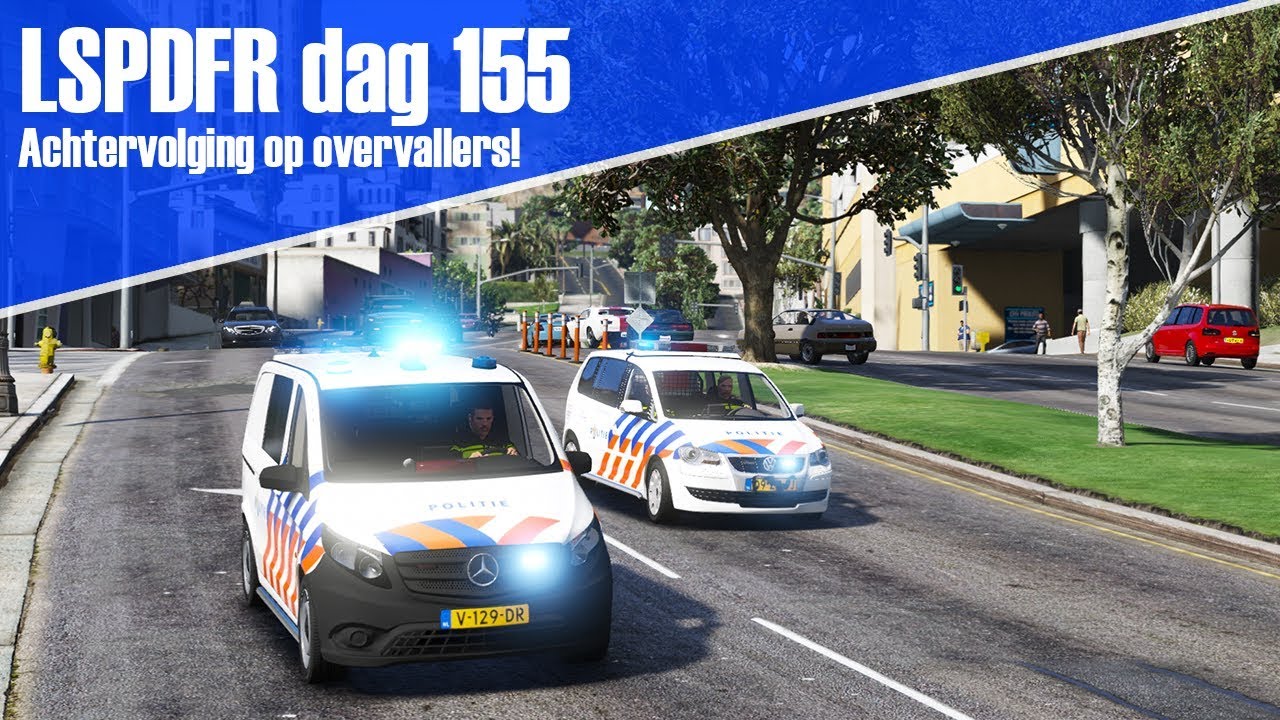 GTA 5 lspdfr dag 155 - Achtervolging op zwaar bewapende overvallers!