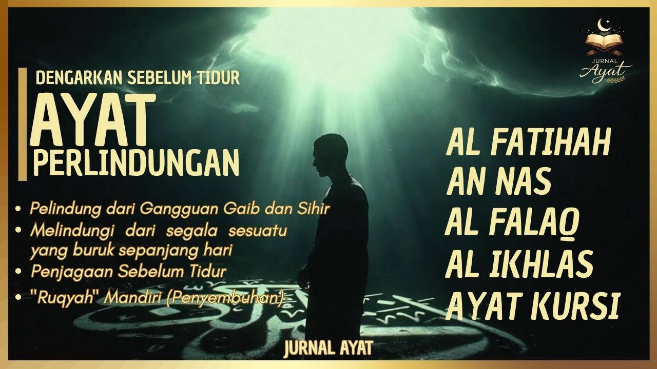 Ayat Perlindungan | Al-Fatihah, An-Nas, Al-Falaq, Al-Ikhlas, Ayat Kursi | Jurnal Ayat |