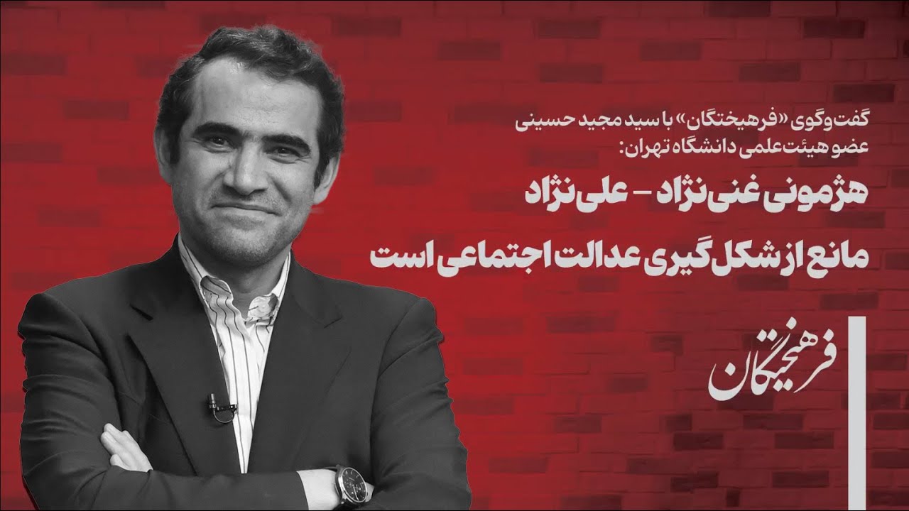 سید مجید حسینی استاد دانشگاه تهران :  هژمونی غنی نژاد-علی نژاد مانع از شکل گیری عدالت اجتماعی است