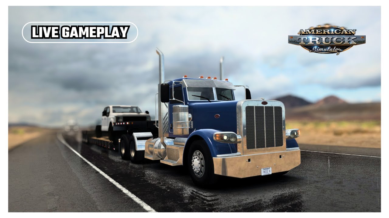 ATS - GAME PLAY EXPLORANDO 100% DO MAPA - DIA 1°. #americantrucksimulator
