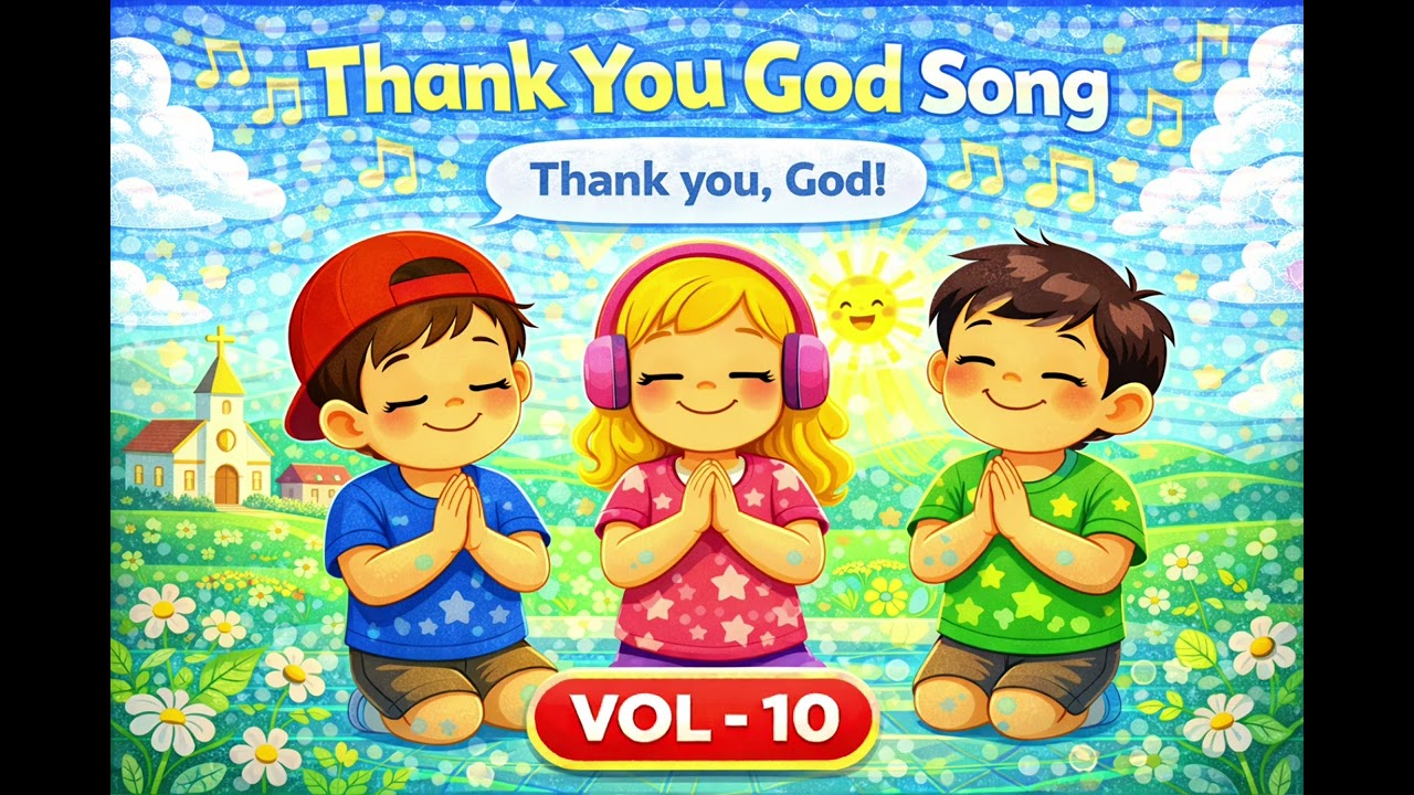 Thank You God Song for Kids 🙏 | Prayer Nursery Rhyme | Vol-10