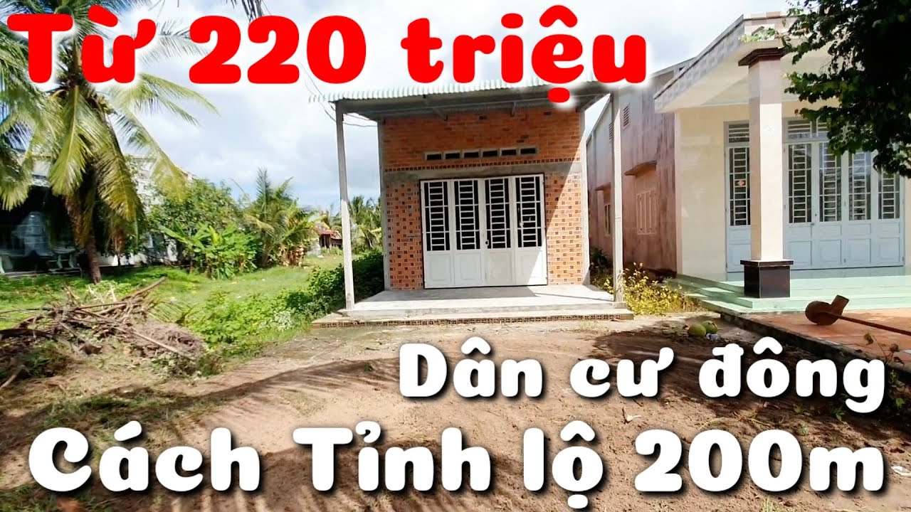 Bán nhà đất giá rẻ từ 220 triệu thổ cư khu dân cư gần Tỉnh lộ 788 An Cơ Châu Thành Tây Ninh