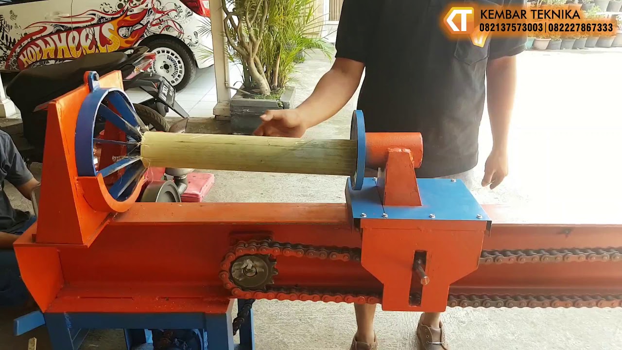 Mesin Pembelah Bambu Untuk Pembuatan Tusuk Sate