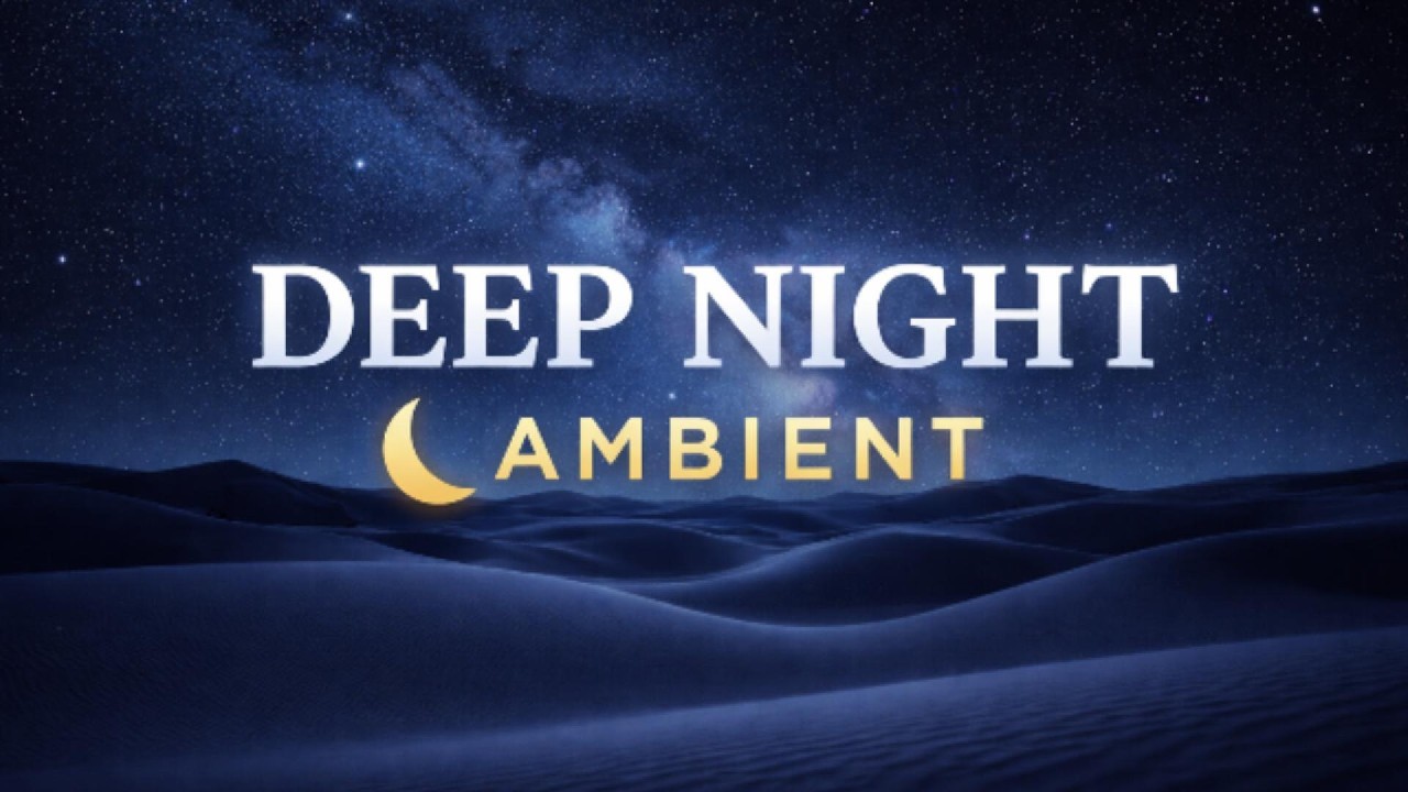 Deep Night Ambient 🌙 Calm Sleep Music for Deep Relaxation | Dark Screen Sleep Sound