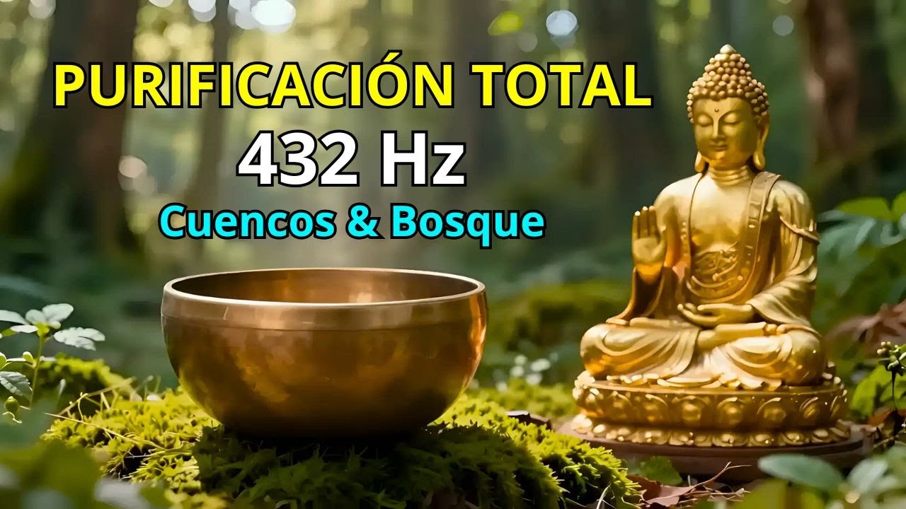 432 Hz: CUENCOS TIBETANOS y MELODÍAS DEL BOSQUE para la PURIFICACIÓN TOTAL del Ser (Limpieza Profund